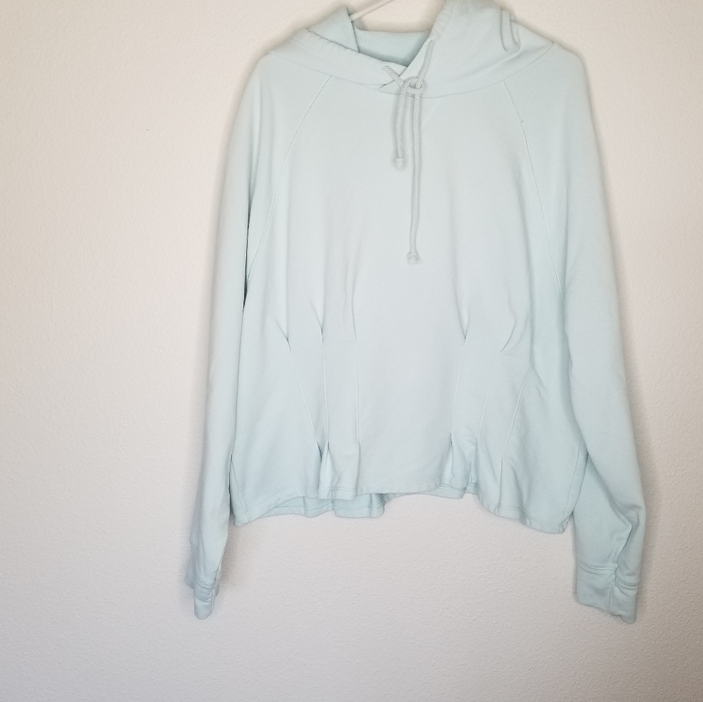 Fabletics June cropped peplum hoodie sweatshirt 1X - Picture 6 of 10